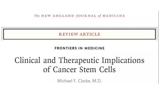 国际顶级期刊《NEJM》：肿瘤干细胞的基础临床和临床应用